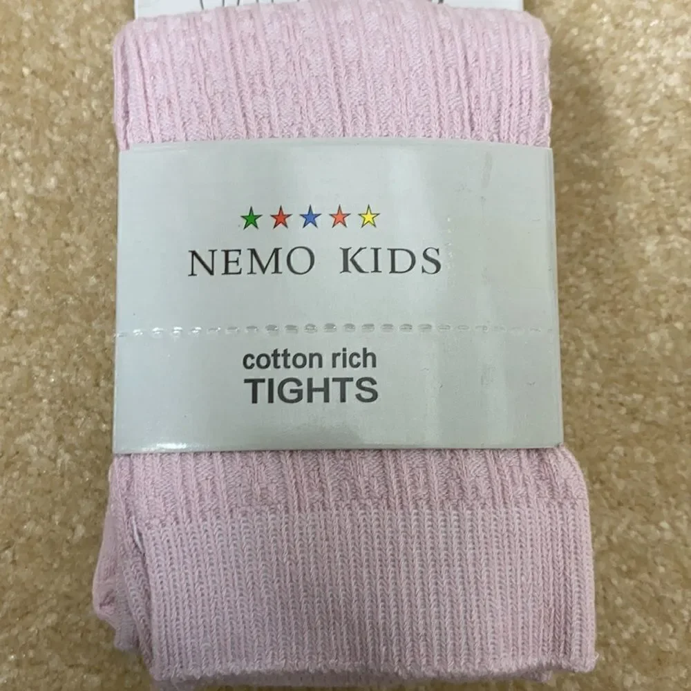 Girls Cable Knitted Ribbed Tights - Pack of 3